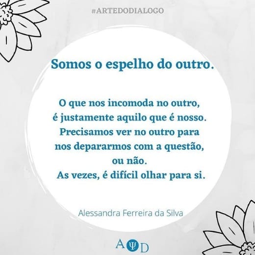 A dificuldade em olhar para si